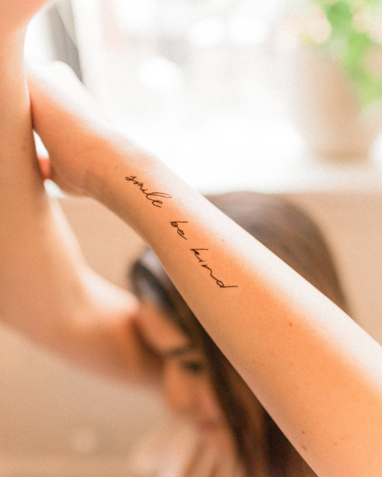 Inked2 Encouraged Hand Drawn Temporary Tattoos
